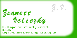 zsanett veliczky business card